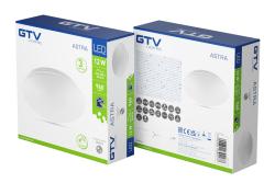 LED svítidlo ASTRA s mikrovlnným snímačem pohybu, 12 W, 960 lm, 4000 K, AC 180–250 V, PF > 0,5, IP54, Ø 255 mm