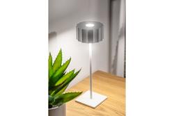 LED rechargeable table lamp AZELIA, 2.5 W, 200 lm, 5 V, 4000 K, 4000 mAh, dimmable, white