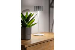 LED rechargeable table lamp AZELIA, 2.5 W, 200 lm, 5 V, 4000 K, 4000 mAh, dimmable, white