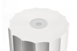 LED rechargeable table lamp AZELIA, 2.5 W, 200 lm, 5 V, 4000 K, 4000 mAh, dimmable, white
