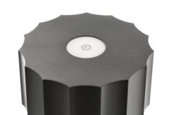 LED rechargeable table lamp AZELIA, 2.5 W, 200 lm, 5 V, 4000 K, 4000 mAh, dimmable, black