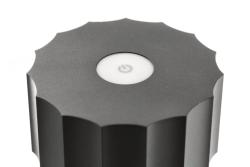 LED rechargeable table lamp AZELIA, 2.5 W, 200 lm, 5 V, 4000 K, 4000 mAh, dimmable, black