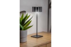 LED rechargeable table lamp AZELIA, 2.5 W, 200 lm, 5 V, 4000 K, 4000 mAh, dimmable, black