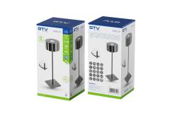 LED rechargeable table lamp AZELIA, 2.5 W, 200 lm, 5 V, 4000 K, 4000 mAh, dimmable, black