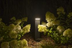 LED garden luminaire LONDON, 10 W, 720 lm, IP54, 4000K, post 580 mm, black