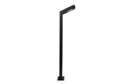 LED garden luminaire LONDON, 10 W, 720 lm, IP54, 4000K, post 780 mm, black