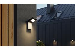 LED facade luminaire LONDON, 10 W, 720 lm, IP54, 4000K, black