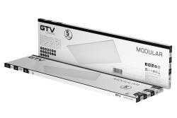 MODULAR LED light fixture, 40W, 4800lm, 3000K, AC220–240V, IP54, 120x30 cm, backplate