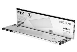 MODULAR LED light fixture, LED, 40W, 4800lm, 4000K, AC220-240V, IP54, 120x30cm, backplate
