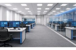 MODULAR LED light fixture, 28W, 4500lm, 4000K, AC220-240V, IP54, 60x60cm, backplate