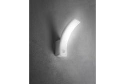 LED facade luminaire NICE with motion sensor, 20 W, 1900 lm, 4000K, IP65, corridor function, white