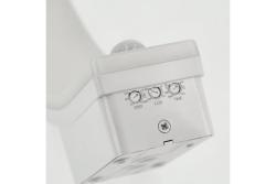LED facade luminaire NICE with motion sensor, 20 W, 1900 lm, 4000K, IP65, corridor function, white