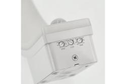 LED facade luminaire NICE with motion sensor, 20 W, 1900 lm, 4000K, IP65, corridor function, white