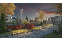 LED garden-park luminaire ORLANDO, 100 W, 10000 lm, 4000K, AC180-250V, IP65
