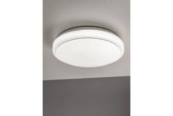 LED luminaire ROSALI, 24 W, 1920 lm, 4000K, AC180-250V, PF>0.5, IP44, Ø340 mm, round, white