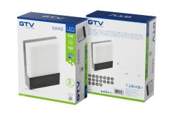 LED facade luminaire SARO, 9 W, 900 lm, IP54, 4000K, black