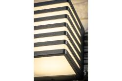 LED facade luminaire SIROLO, 10 W, 1000 lm, IP54, 4000K, black