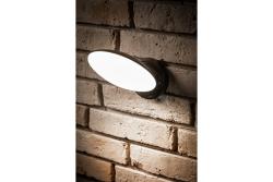 LED facade luminaire TERRO with motion sensor, 10 W, 720 lm, IP54, 4000K, black