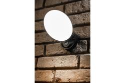 LED facade luminaire TERRO with motion sensor, 10 W, 720 lm, IP54, 4000K, black