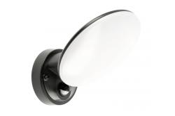 LED facade luminaire TERRO with motion sensor, 10 W, 720 lm, IP54, 4000K, black