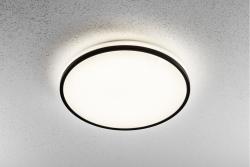 LED luminaire TULA, 24 W, 1680 lm, 4000K, AC180-250V, PF>0.5, IP44, Ø350 mm, black