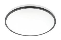 LED luminaire TULA, 24 W, 1680 lm, 4000K, AC180-250V, PF>0.5, IP44, Ø350 mm, black