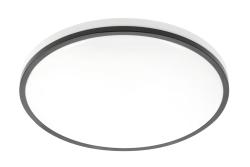 LED luminaire TULA, 24 W, 1680 lm, 4000K, AC180-250V, PF>0.5, IP44, Ø350 mm, black