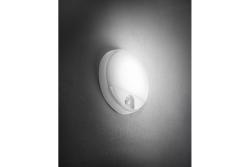 LED svítidlo TULON s detektorem pohybu, 15 W, 1350 lm, 4000K, AC220-240V, IP54, kulaté, bílé