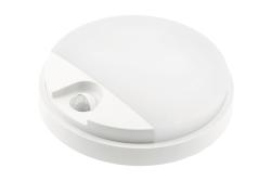 LED luminaire TULON with motion sensor, 15 W, 1350 lm, 4000K, AC220-240V, IP54, round, white