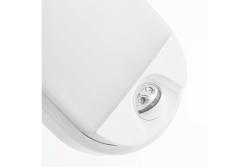LED luminaire TULON with motion sensor, 15 W, 1350 lm, 4000K, AC220-240V, IP54, oval, white