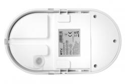 LED luminaire TULON with motion sensor, 15 W, 1350 lm, 4000K, AC220-240V, IP54, oval, white
