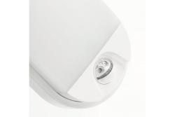 LED luminaire TULON with motion sensor, 15 W, 1350 lm, 4000K, AC220-240V, IP54, oval, white