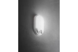 LED luminaire TULON with motion sensor, 15 W, 1350 lm, 4000K, AC220-240V, IP54, oval, white