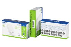LED luminaire TULON with motion sensor, 15 W, 1350 lm, 4000K, AC220-240V, IP54, oval, white