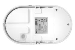LED luminaire TULON with motion sensor, 15 W, 1350 lm, 4000K, AC220-240V, IP54, oval, white