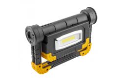 LED floodlight with rechargeable battery WORKY, 2x10 W COB, 1200 lm, 6400K, 5V/1A, USB-C, IP44