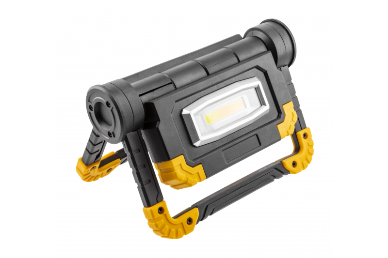 LED-schijnwerper met oplaadbare batterij WORKY, 2x10 W COB, 1200 lm, 6400K, 5V/1A, USB-C, IP44