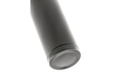 GTV RONDA SIMPLE furniture leg, cantilevered, H=180 mm, fi25 mm, steel, black matt