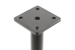 GTV RONDA SIMPLE furniture leg, cantilevered, H=180 mm, fi25 mm, steel, black matt
