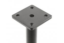 GTV RONDA SIMPLE furniture leg, cantilevered, H=180 mm, fi25 mm, steel, black matt