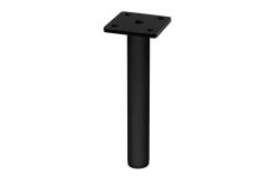 GTV RONDA SIMPLE furniture leg, cantilevered, H=180 mm, fi25 mm, steel, black matt