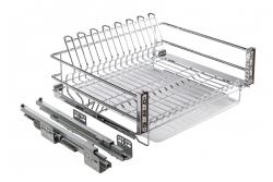 GTV MOVIX drainer drawer, 700, soft-close, without guides, front fastening, chrome
