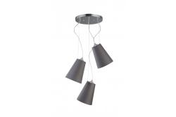 Ceiling luminaire KASEL 3, 6229, AC220-240V, 50/60Hz, 3*E27, max.40W, avg. 46 cm, grey