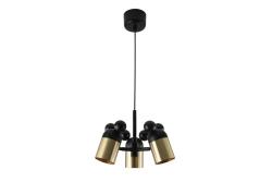 Luminaire de plafond MOUSE II, 0598, max.250V, 50/60Hz, 3*E27, max.25 W, IP20, moy. 30 cm, or/noir