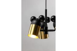 Ceiling luminaire MOUSE II, 0598, max.250V, 50/60Hz, 3*E27, max.25 W, IP20, avg. 30 cm, gold/black