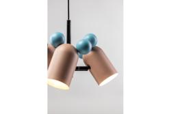 Luminaire de plafond MOUSE II, 2677, max.250V, 50/60Hz, 3*E27, max.25 W, IP20, diamètre moyen 30 cm, rose