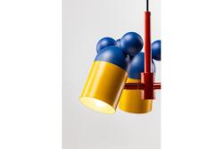 Ceiling luminaire MOUSE II, 1854, max.250V, 50/60Hz, 3*E27, max.25 W, IP20, avg. 30 cm, navy/yellow
