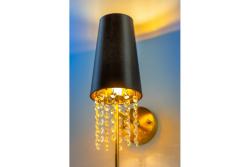 Wall luminaire NESTO 2, 5970, AC220-240V, 50/60Hz, 1*E27, max.40W, black/gold