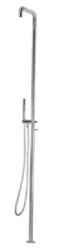 Waterevolution Flow douchezuil met mengknop en handdouche RVS T147IE