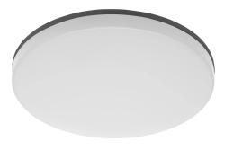 LED svítidlo BESA, 24 W, 2400 lm, 4000 K, 180–250 V střídavého proudu, IP54, IK10, PC+PC, kulaté, stmívatelné, černé